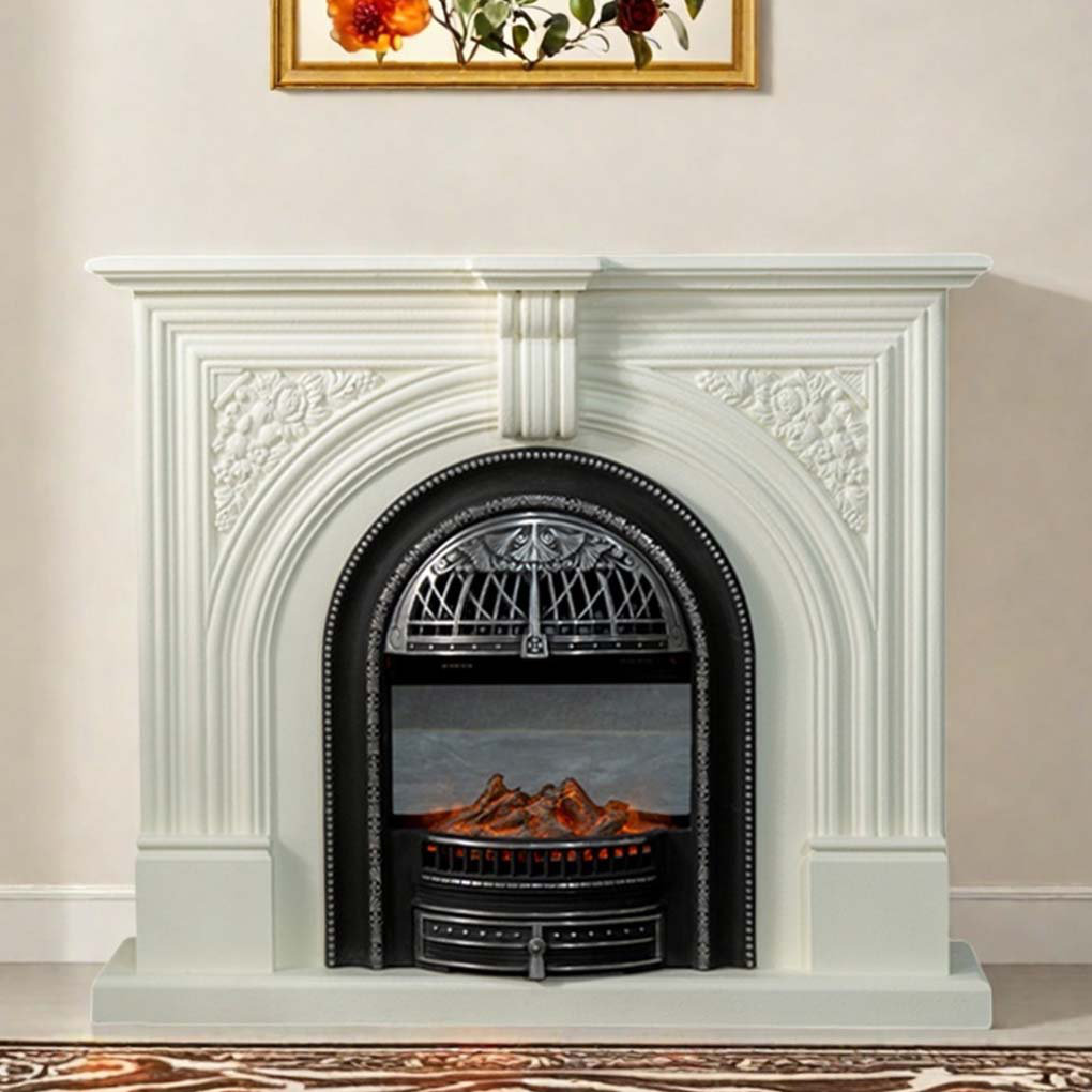 HearthLuxe Vintage Style Carved Home Fireplace & Reviews | Wayfair